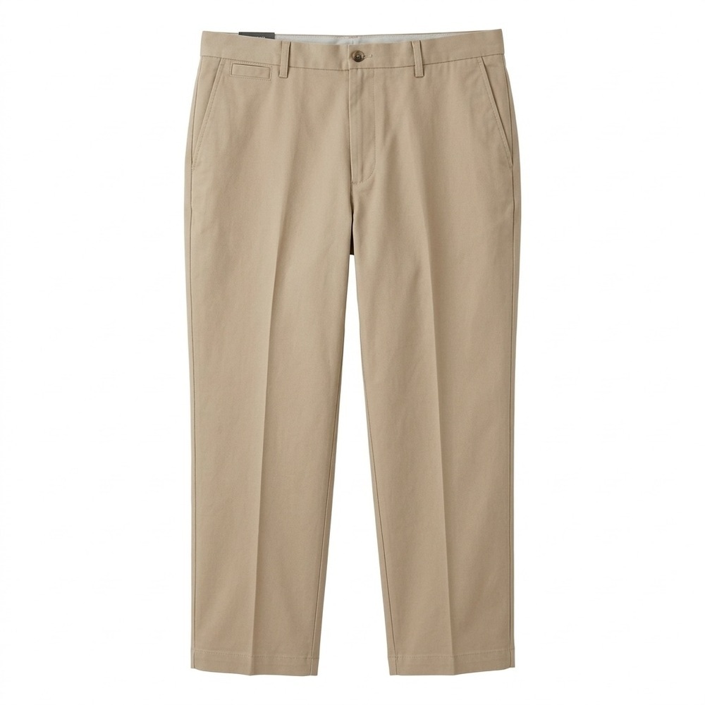 Savane Men's Classic Straight Fit Chinos Pants  Tan Office Workwear 42X30